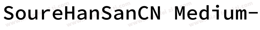 SoureHanSanCN Medium字体转换
